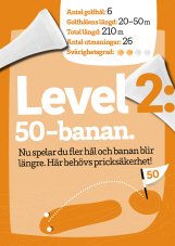 Bild med texten Level 2 i vit text på orange bakgrun