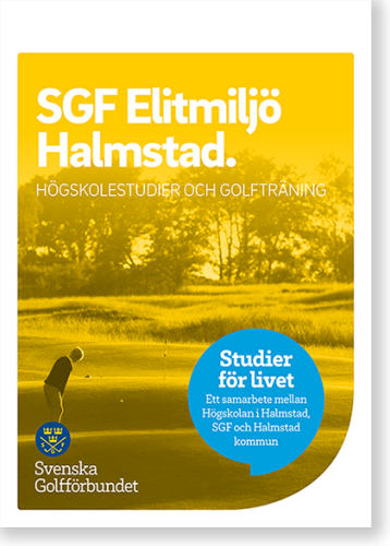 Framsida broschyr SGF Elitmiljö Halmstad
